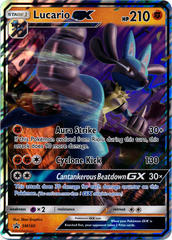 Lucario GX SM100 JUMBO OVERSIZED Wave Holo Promo - Lucario GX Collection